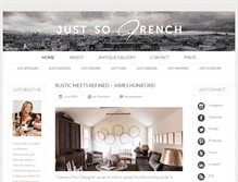 Tablet Screenshot of justsofrench.com